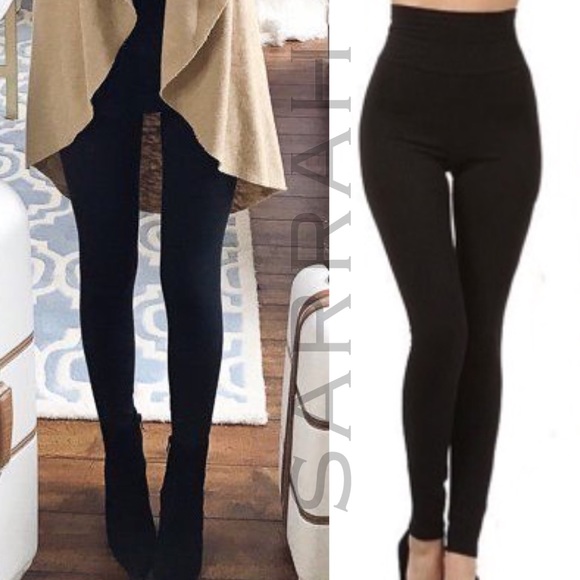 Last 1!New Cozy High Waist Leggings Fleece Lining - Picture 3 of 7